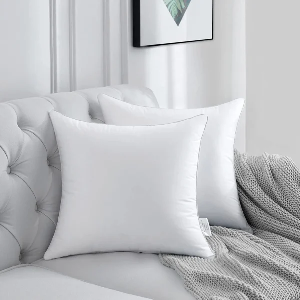 Siliconized Hollow Fiber Cushions - Premium Comfort for Hotels