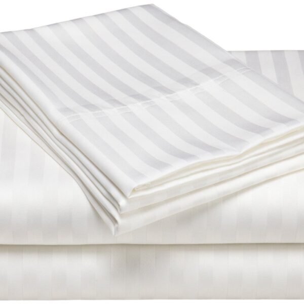 100% Cotton Satin Strips Bedsheets - Image 5